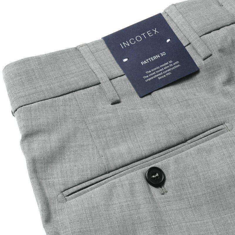 INCOTEX（インコテックス） テクノウールトロピカルノープリーツパンツ