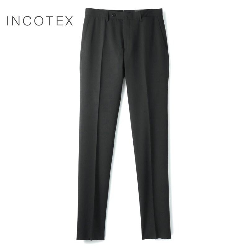 INCOTEX（インコテックス） テクノウールトロピカルノープリーツパンツ