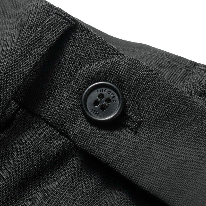 INCOTEX / インコテックス テクノウールトロピカルノープリーツパンツ35型/SLIM FIT(1TS035/9169B) （ブラック）の画像