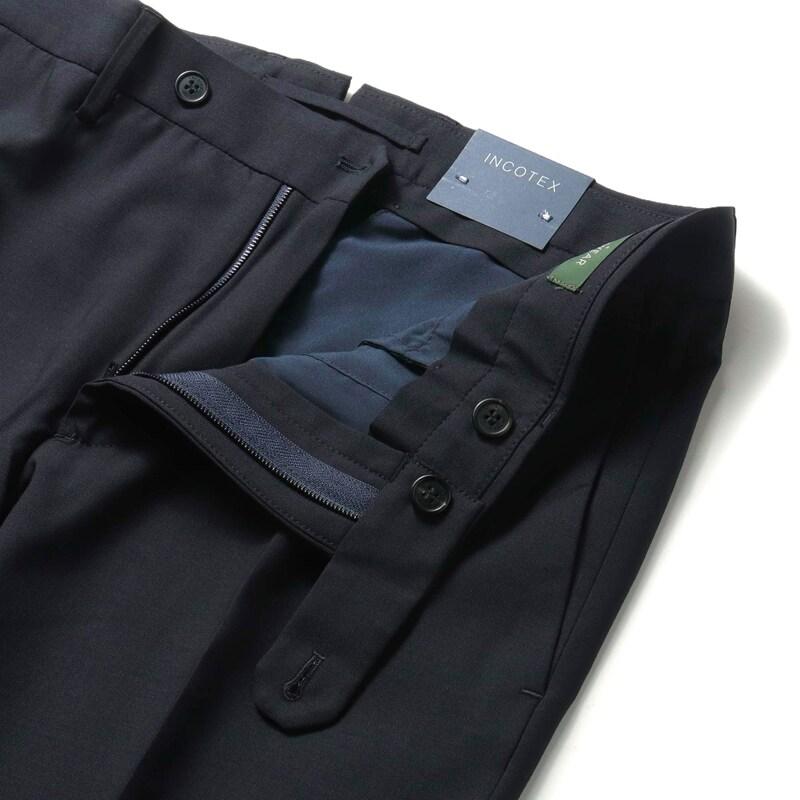 【美品】インコテックス　SLIM　35型　ウールトロピカル　黒　50　春夏 INCOTEX（インコテックス） ＜選べる2型＞ 春夏秋 35型 / 84型 テクノ