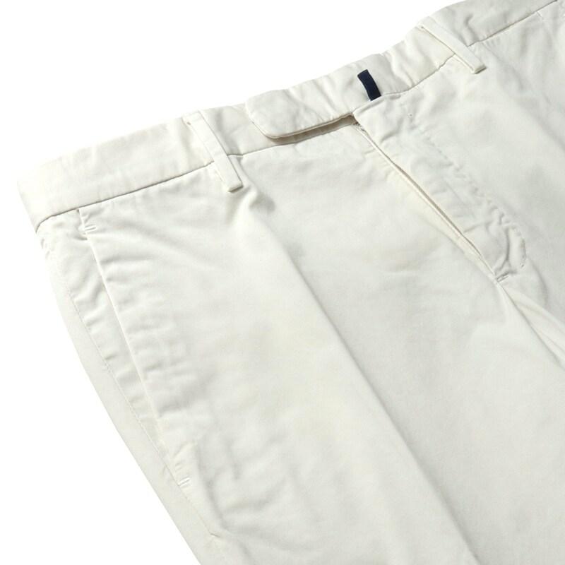 INCOTEX / インコテックス ROYAL BATAVIAガーメントダイコットンストレッチツイルノープリーツパンツ30型/SLIM FIT(1W0030/9098B) （アイボリー）の画像