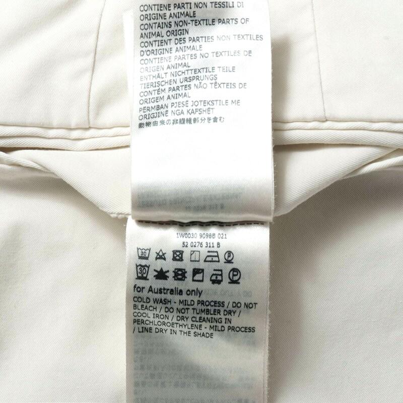 INCOTEX / インコテックス ROYAL BATAVIAガーメントダイコットンストレッチツイルノープリーツパンツ30型/SLIM FIT(1W0030/9098B) （アイボリー）の画像