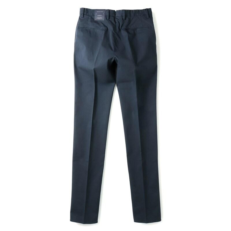 INCOTEX / インコテックス ROYAL BATAVIAガーメントダイコットンストレッチツイルノープリーツパンツ30型/SLIM FIT(1W0030/9098B) （ネイビー）の画像