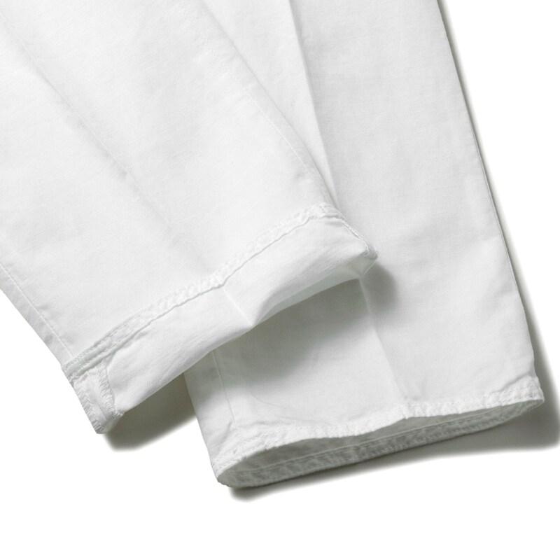 INCOTEX / インコテックス CHINOLINOリネンコットンツイルノープリーツパンツ30型/SLIM FIT(1W0030/9189C) （ホワイト）の画像
