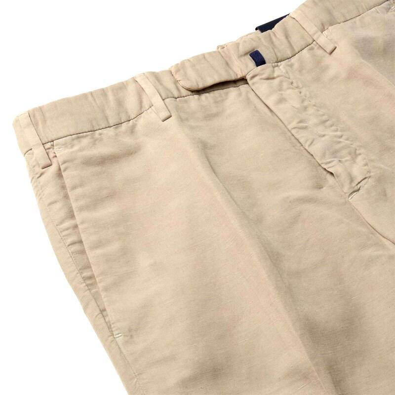INCOTEX / インコテックス CHINOLINOリネンコットンツイルノープリーツパンツ30型/SLIM FIT(1W0030/9189C) （ベージュ）の画像