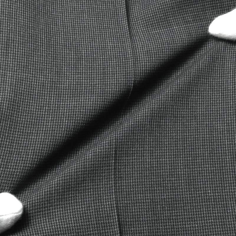 INCOTEX / インコテックス ウールストレッチマイクロ千鳥格子柄1プリーツパンツ31型/SLIM FIT(1T0031/90442) （チャコールグレー）の画像
