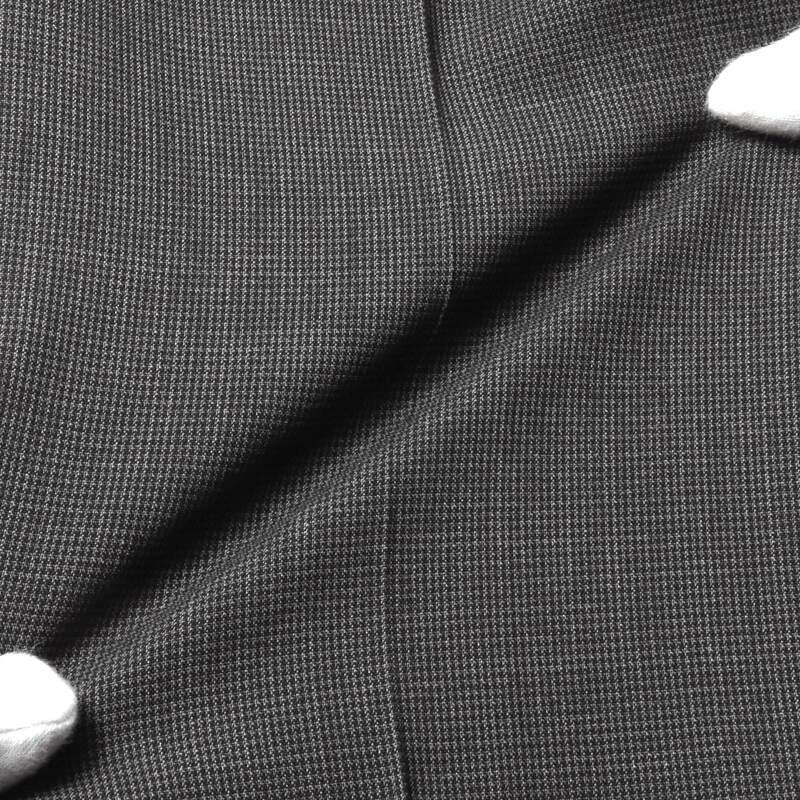 INCOTEX / インコテックス ウールストレッチマイクロ千鳥格子柄ノープリーツパンツ35型/SLIM FIT(1T0035/90442) （チャコールグレー）の画像