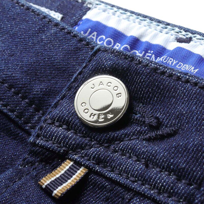 JACOB COHEN / ヤコブコーエン PREMIUM EDITION コットンストレッチスリムテーパードデニムパンツ(BARD) （インディゴ）の画像