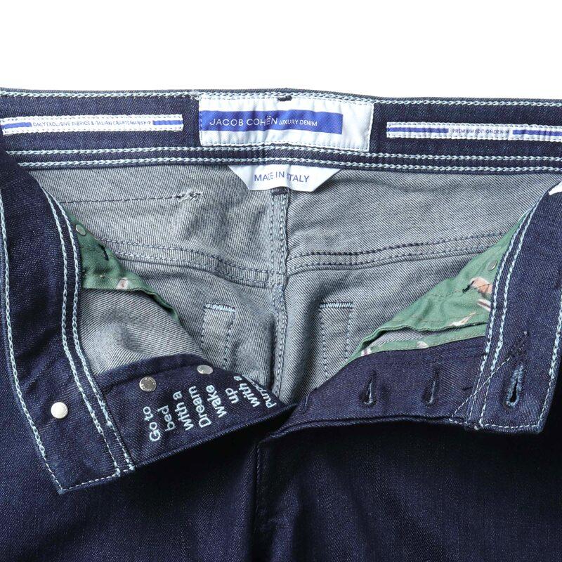 JACOB COHEN / ヤコブコーエン PREMIUM EDITION コットンストレッチスリムテーパードデニムパンツ(BARD) （インディゴ）の画像