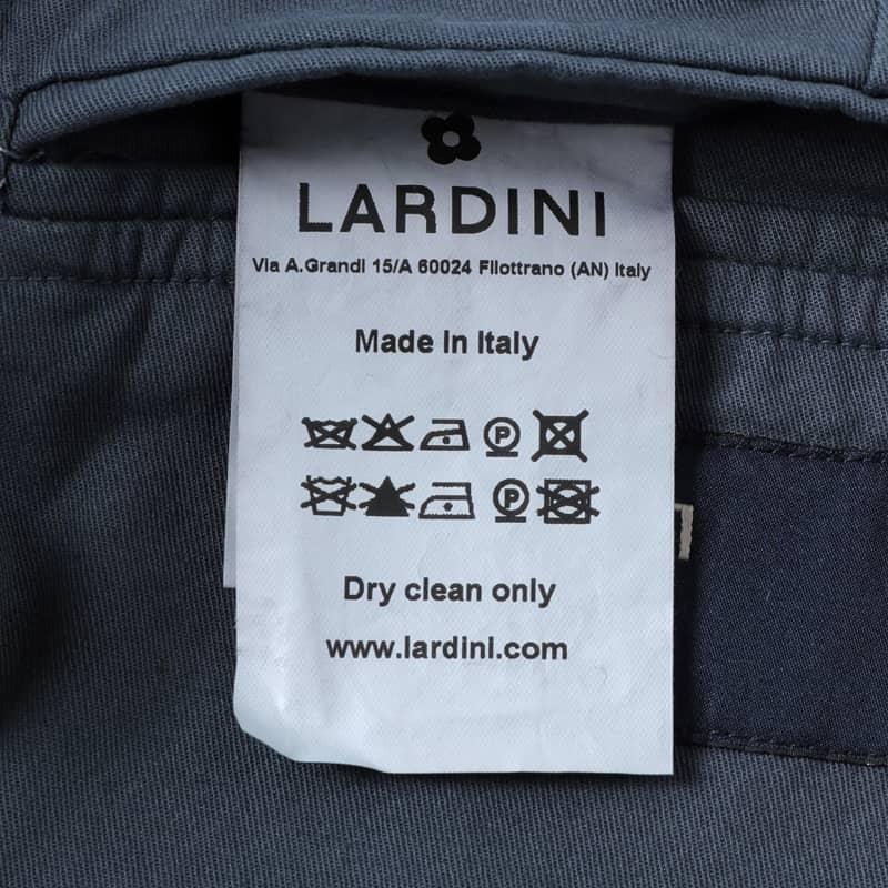 LARDINI / ラルディーニ製品染めコットンストレッチツイル2Bジャケット(DYED)（ネイビー）｜lunedomenica｜09
