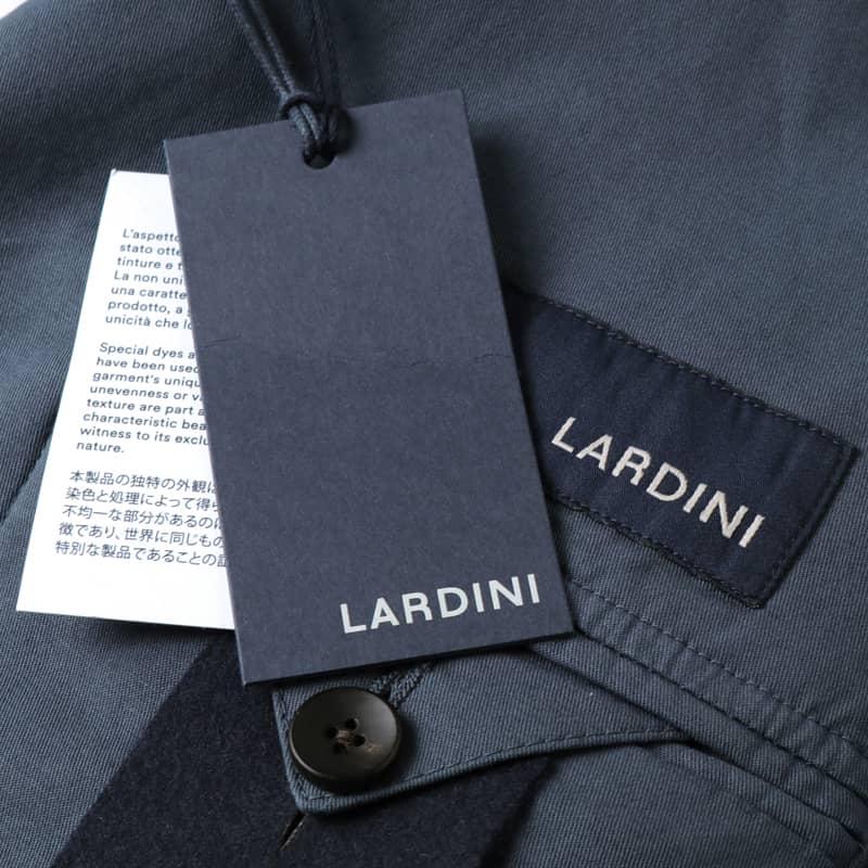 LARDINI / ラルディーニ製品染めコットンストレッチツイル2Bジャケット(DYED)（ネイビー）｜lunedomenica｜10