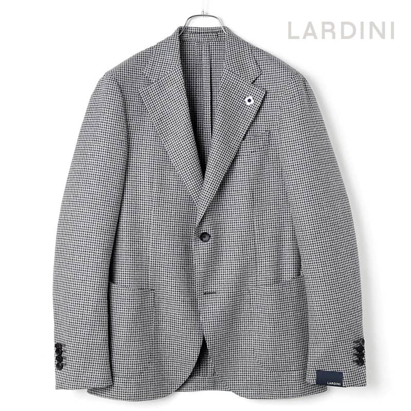 未使用級 LARDINI テーラードジャケット ウールツイード イタリア 48 ジャケット テーラードジャケット イタリアン ウール ツイード スーツ
