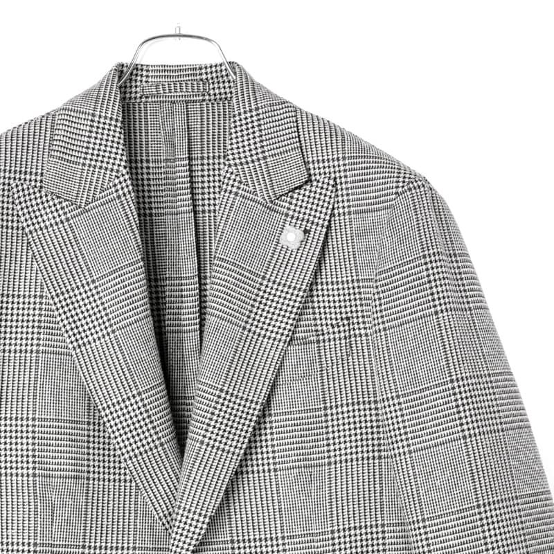 LARDINI / ラルディーニウールシルクサマーツイードグレン LARDINI / ラルディーニウールシルクサマーツイードグレン