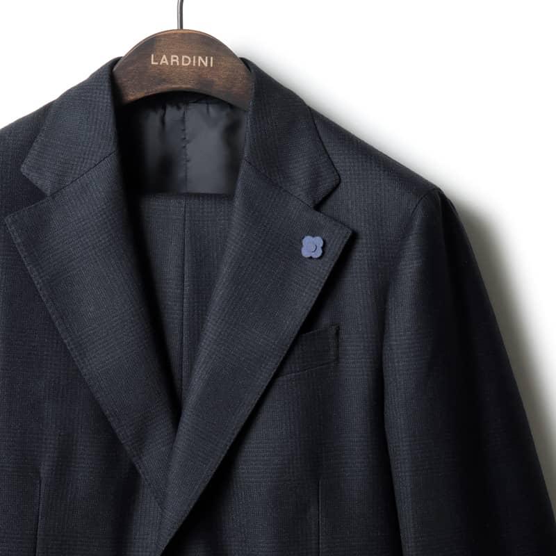 LARDINI ラルディーニライトフランネルスーツ46イタリア製