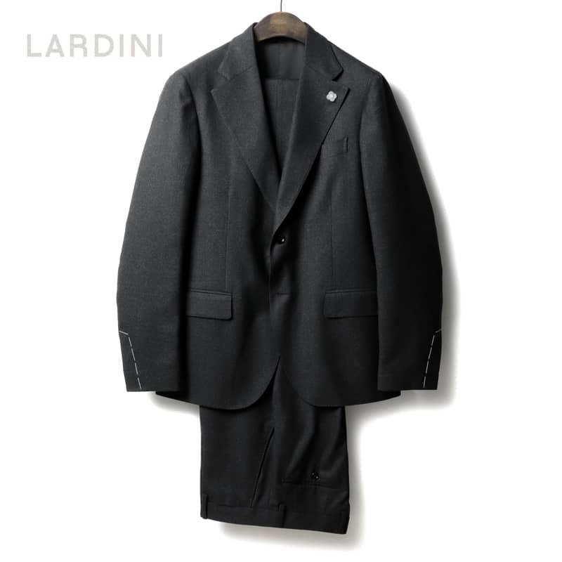 LARDINI / ラルディーニ ウールライトフランネル千鳥格子柄2Bスーツ 