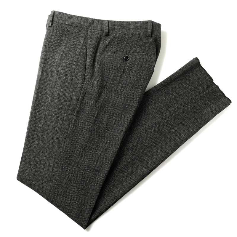 LARDINI / ラルディーニ ADVANCEポリエステルウールストレッチジャカードチェック柄3Bスーツ(JA6106AE/IVSF63407) （グレー×ブラック×ベージュ）の画像