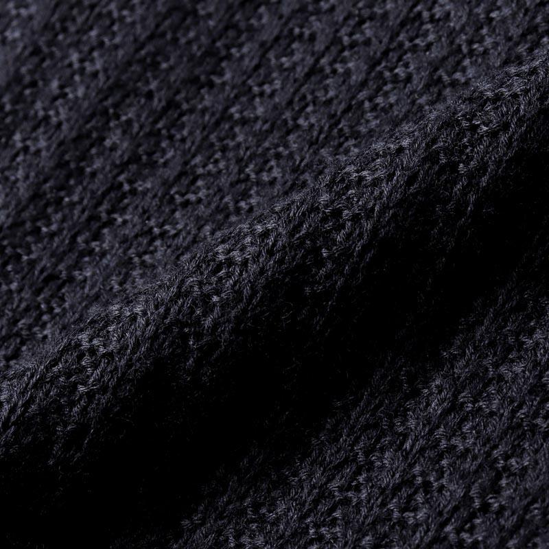 LARDINI（ラルディーニ） LIKNITウールシルクリブ編みニット2B