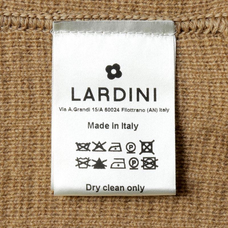 LARDINI / ラルディーニ ウールカシミヤ変則リブ編み6Bダブルニットジャケット(JALJM57/IV63003) （キャメル）の画像