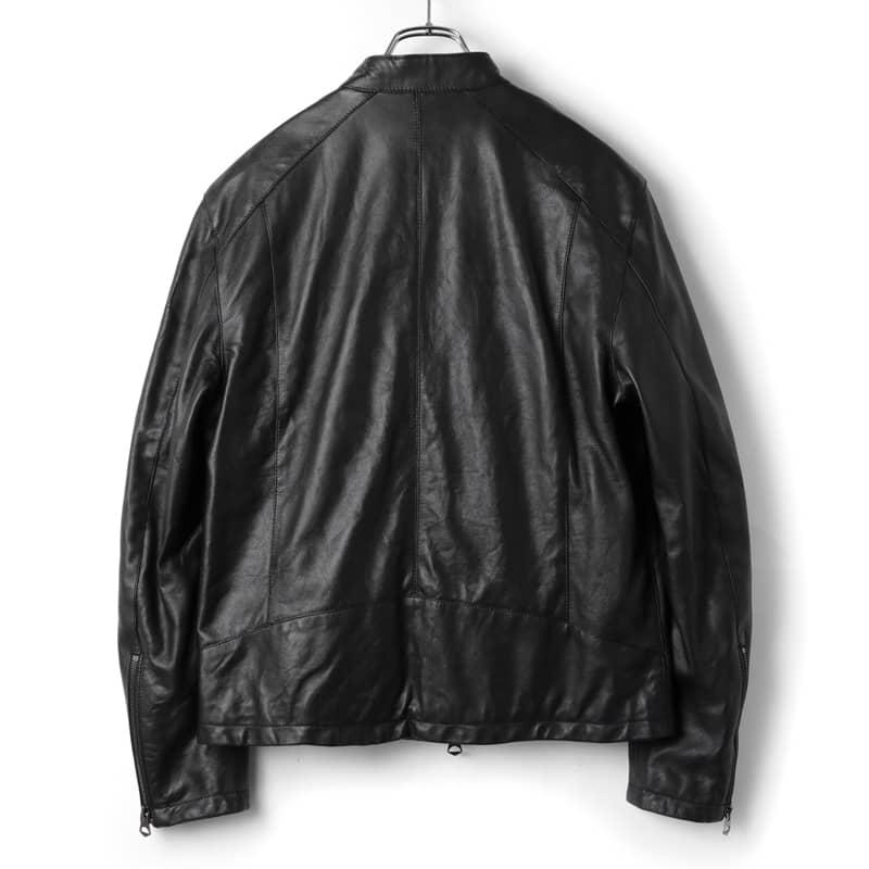 GARRETT（ギャレット） ラムナッパレザーシングルライダースジャケット 