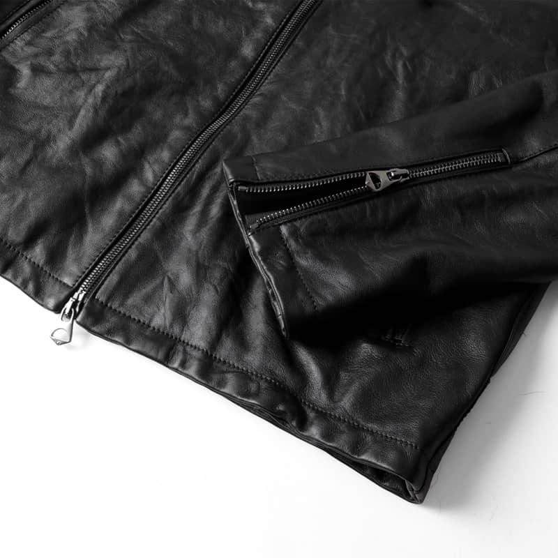 GARRETT（ギャレット） ラムナッパレザーシングルライダースジャケット