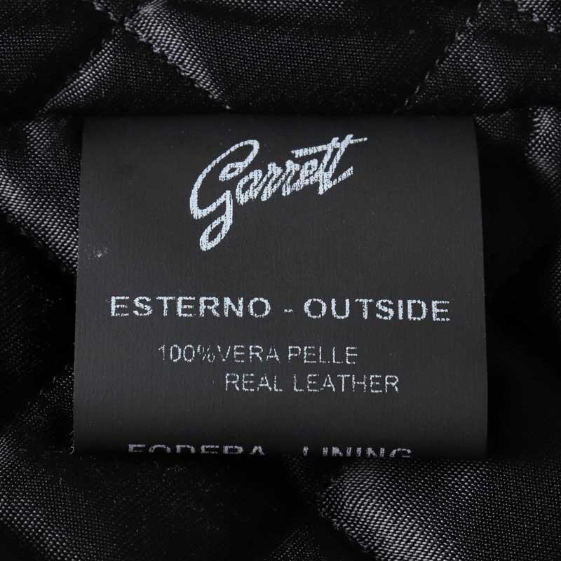 GARRETT / ギャレット 中綿入りベジタブルタンニンラムレザーダブルライダースジャケット(1646/VEGETALE) （ブラック）の画像