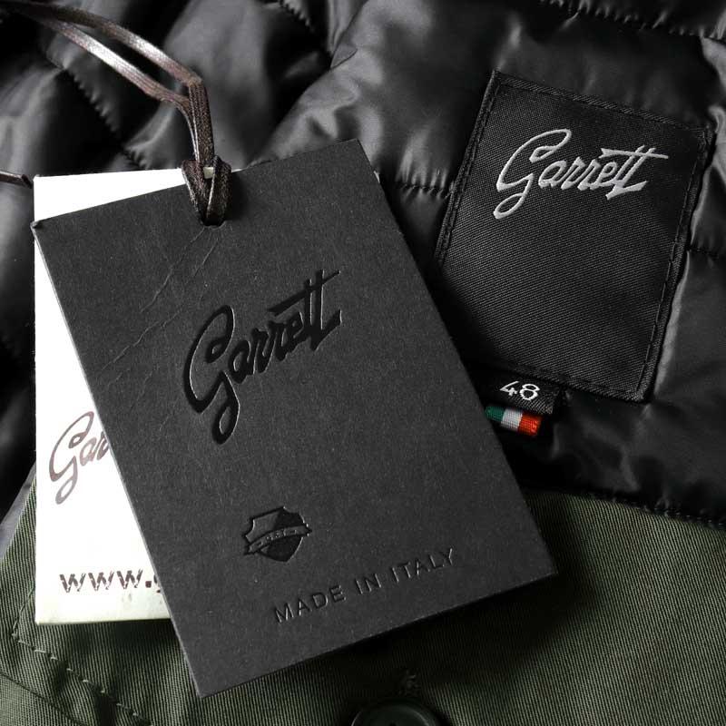GARRETT / ギャレット 中綿入りベジタブルタンニンラムレザーバルスター型ブルゾン(1744/VEGETALE WASHED) （カーキオリーブ基調）の画像