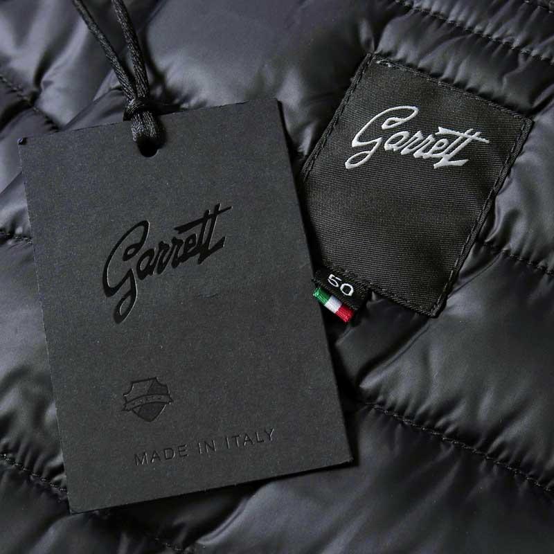 GARRETT / ギャレット グースダウン入りラムレザーシングルライダースジャケット(1651/OLDED/REAL GOOSE DOWN) （スモークダークグレー）の画像
