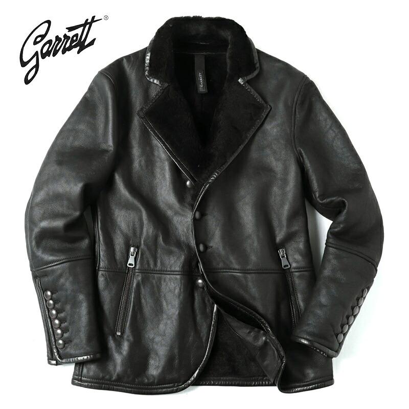 GARRETT（ギャレット） シアリングムートンレザーセミダブルジャケット