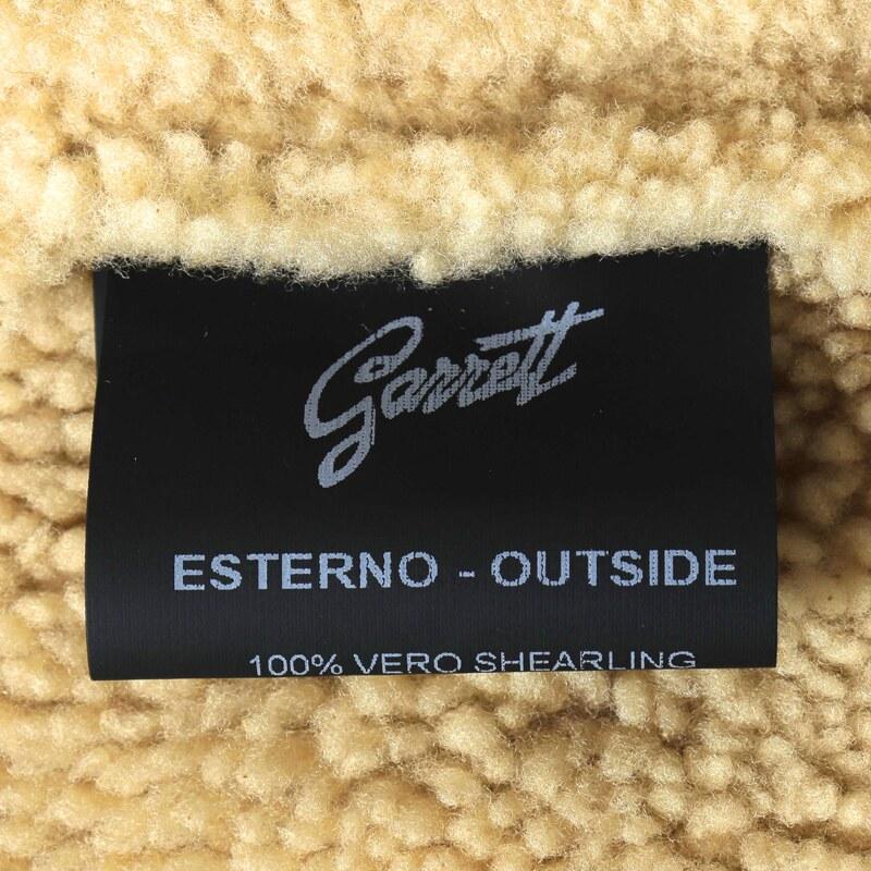 GARRETT / ギャレット シアリングムートンレザーフーデッドコート(1727/SHEARLING CANADA) （キャメルベージュ）の画像
