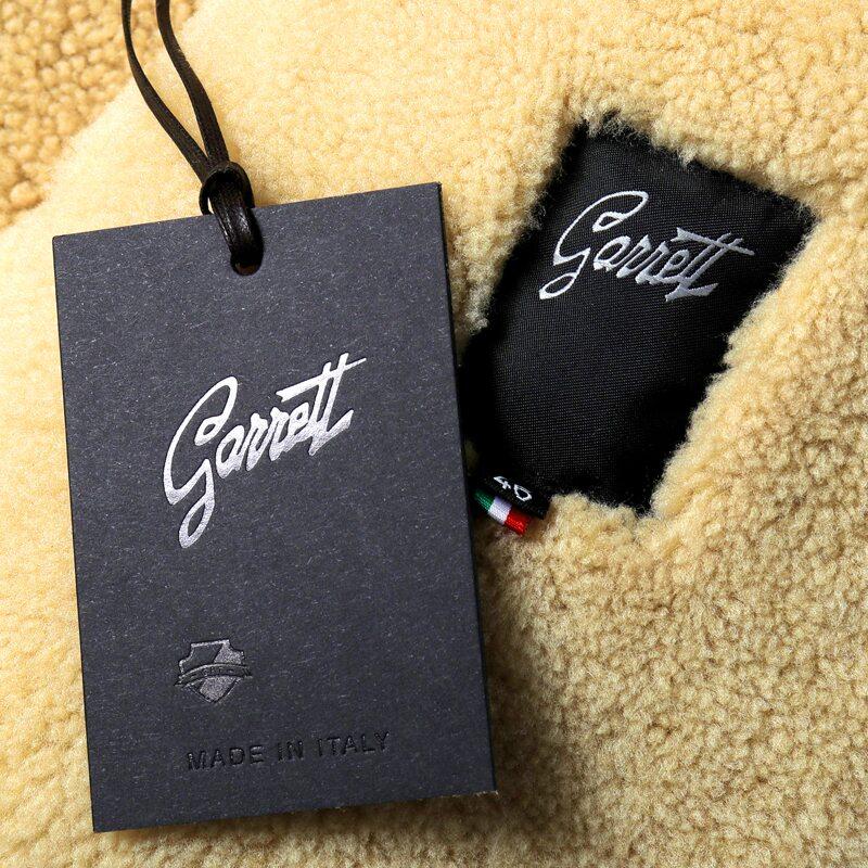 GARRETT / ギャレット シアリングムートンレザーフーデッドコート(1727/SHEARLING CANADA) （キャメルベージュ）の画像