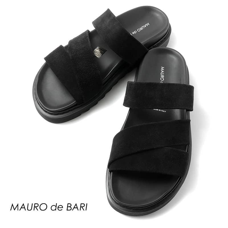 MAURO de BARI / マウロデバーリスエードレザートリプルストラップ 