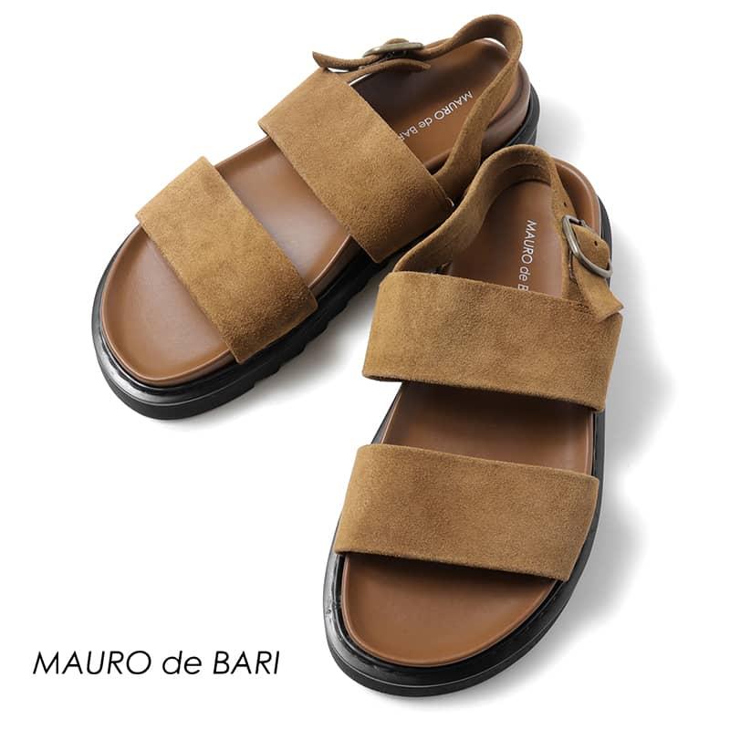 MAURO de BARI / マウロデバーリスエードレザーヒールストラップ付き 