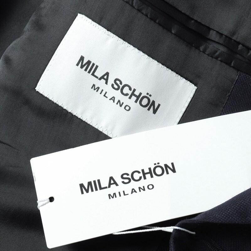 MILA SCHON MILANO / ミラ ショーン ミラノ ウールフレスコ6Bダブルジャケット(553-51M) （ネイビー）の画像