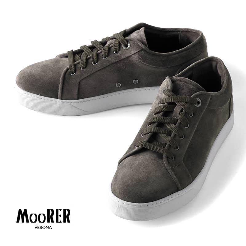 MOORER / ムーレーカーフスエードレザーローカットスニーカー(BOCCIONI 