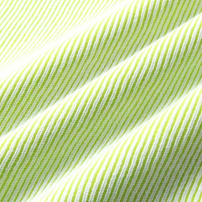 MOORER / ムーレー コットンリブ編みクルーネックプレーティングニット(CORNELIUS-VSP) （BIANCO/KIWI）の画像