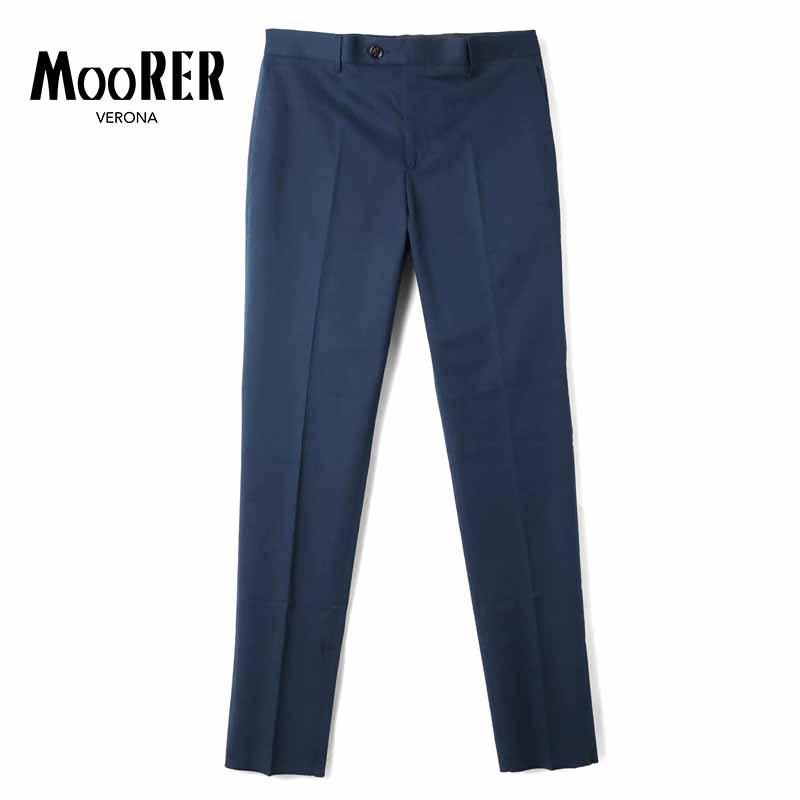 MOORER（ムーレー） コットンリヨセルストレッチツイルノープリーツ 
