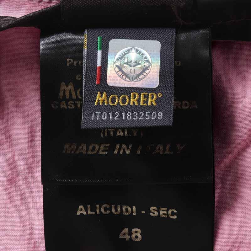 MOORER / ムーレー コットンシルクストレッチ1プリーツショーツ(ALICUDI-SEC) （CORALLO）の画像
