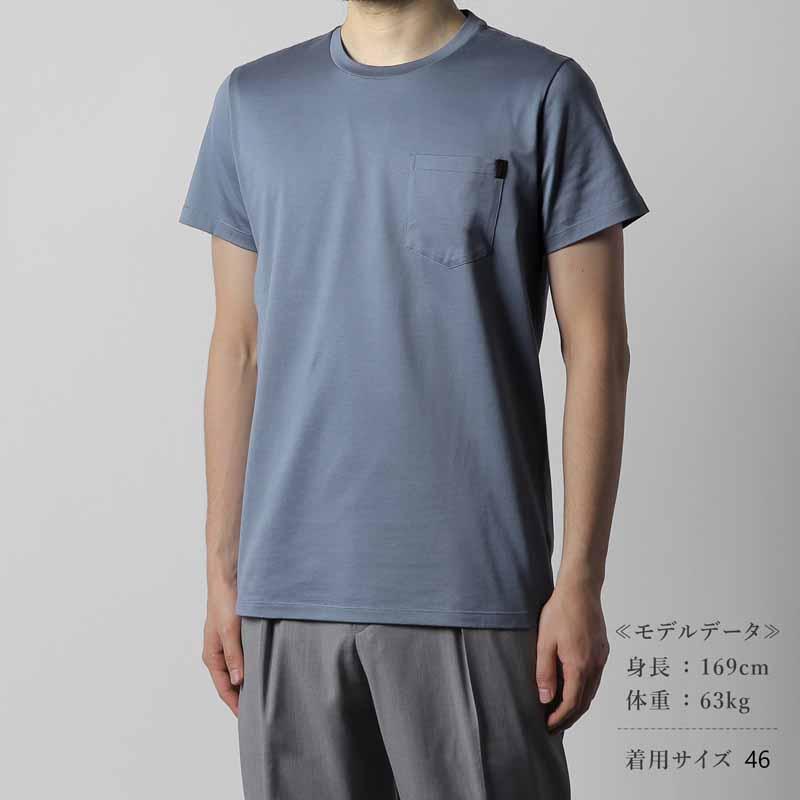 MOORER（ムーレー） シルケットコットンジャージーポケット付き半袖 
