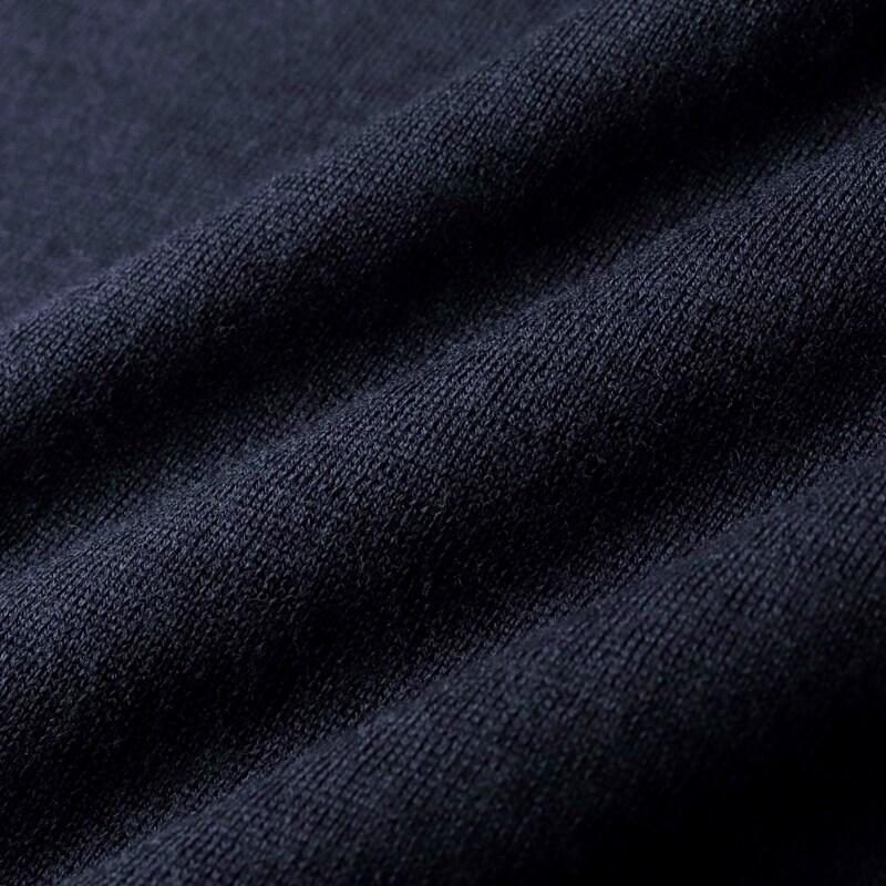MOORER / ムーレー ウールハイゲージクルーネックニット(FRANKIE-MLL) （NAVY/GRIGIO）の画像