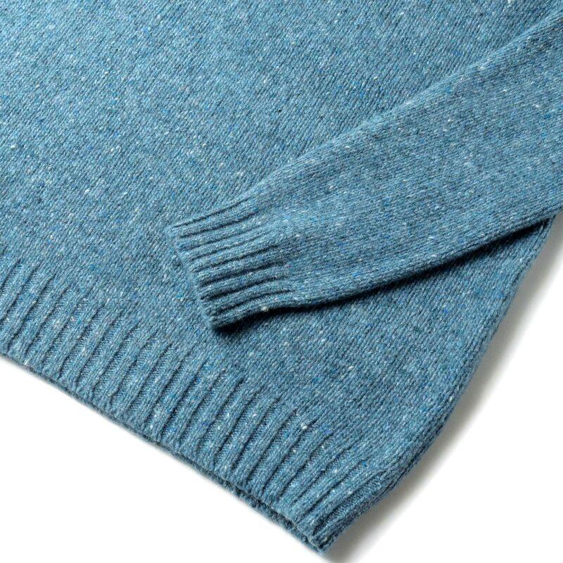 MOORER / ムーレー ウールカシミヤ混メランジミドルゲージタートルネックニット(GORDON-DSW) （DENIM）の画像