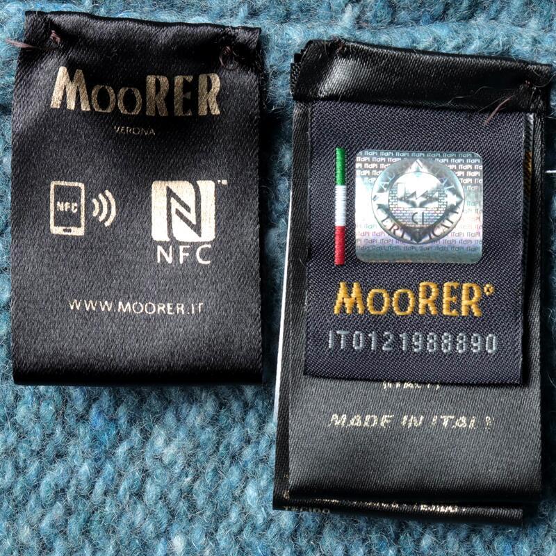 MOORER / ムーレー ウールカシミヤ混メランジミドルゲージタートルネックニット(GORDON-DSW) （DENIM）の画像