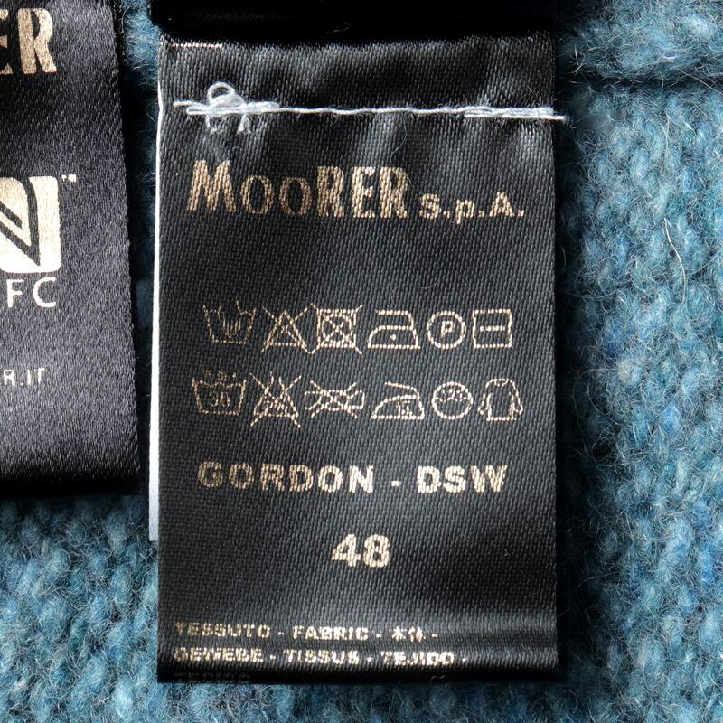 MOORER / ムーレー ウールカシミヤ混メランジミドルゲージタートルネックニット(GORDON-DSW) （DENIM）の画像