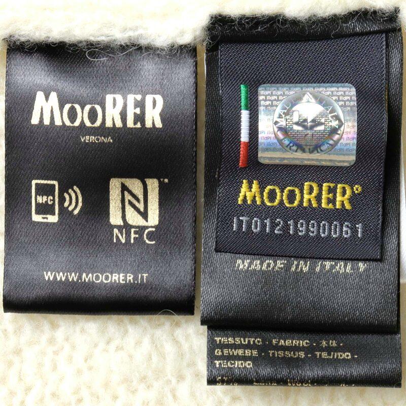 MOORER / ムーレー ウールカシミヤナイロンブークレミドルゲージタートルネックニット(TODI-EXP) （BIANCO）の画像