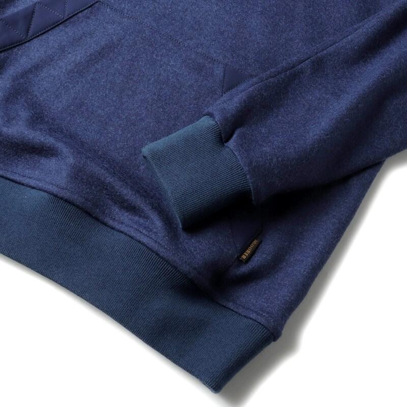 MOORER / ムーレー ウールフランネルジャージープルオーバーパーカー(BEVIS-JTC) （ROYAL BLUE）の画像