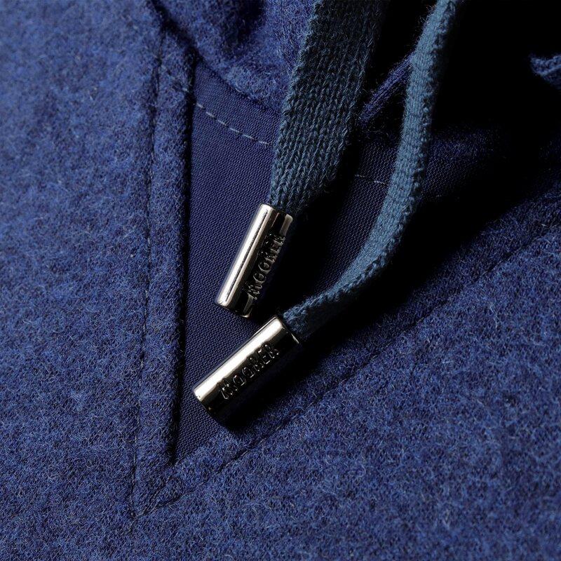 MOORER / ムーレー ウールフランネルジャージープルオーバーパーカー(BEVIS-JTC) （ROYAL BLUE）の画像