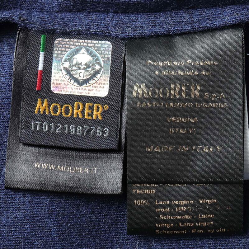 MOORER / ムーレー ウールフランネルジャージープルオーバーパーカー(BEVIS-JTC) （ROYAL BLUE）の画像