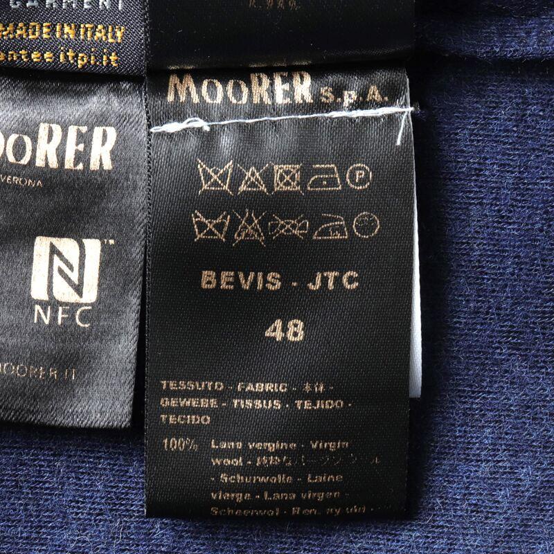 MOORER / ムーレー ウールフランネルジャージープルオーバーパーカー(BEVIS-JTC) （ROYAL BLUE）の画像