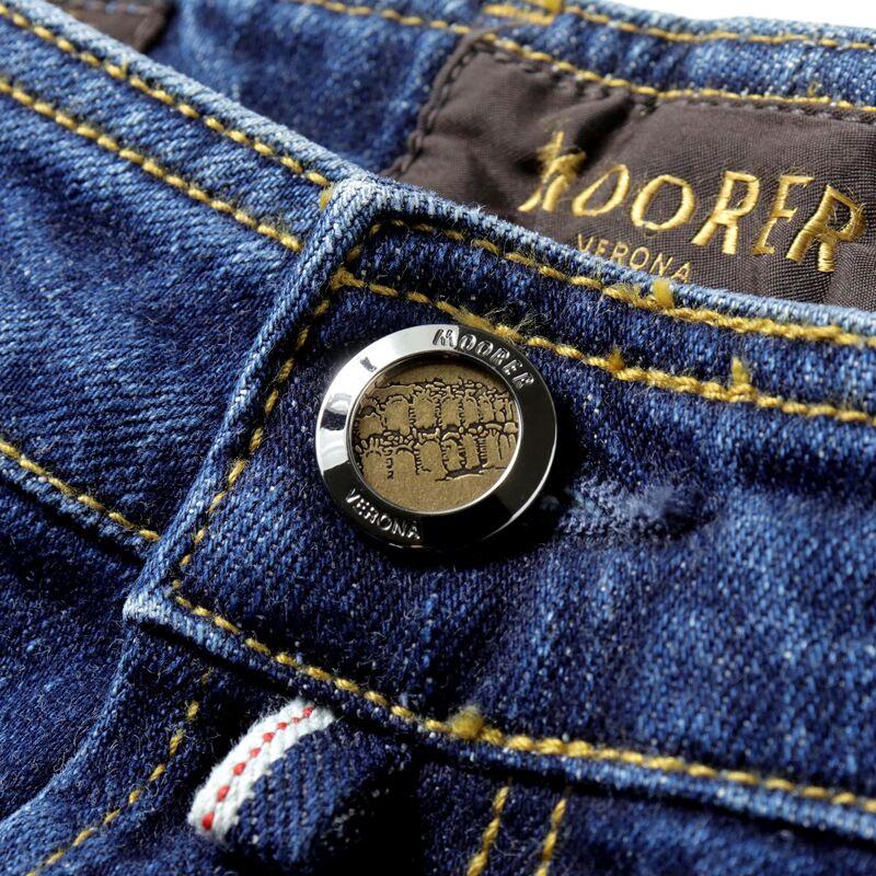 MOORER（ムーレー） コットンストレッチスリムテーパードセルビッチ