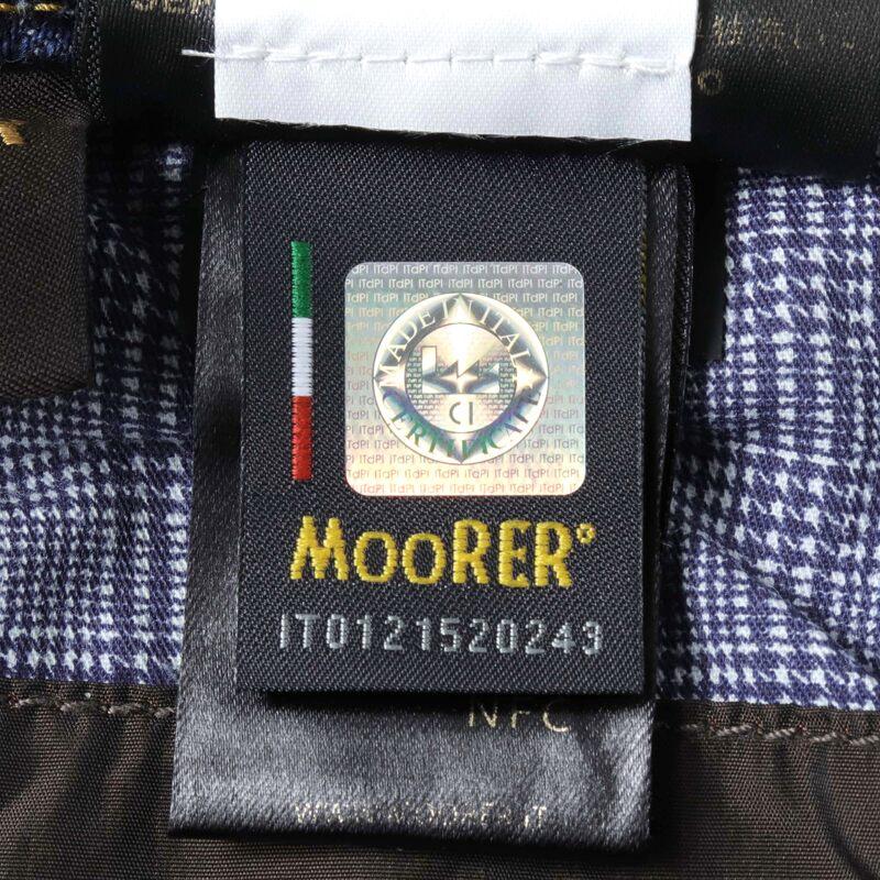 MOORER（ムーレー） コットンストレッチスリムテーパードセルビッチ 