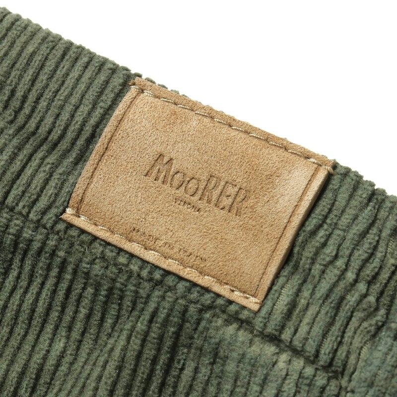 MOORER / ムーレー コットンカシミヤストレッチコーデュロイスリムテーパードカーゴパンツ(BRODY-VLL) （MILITARE）の画像